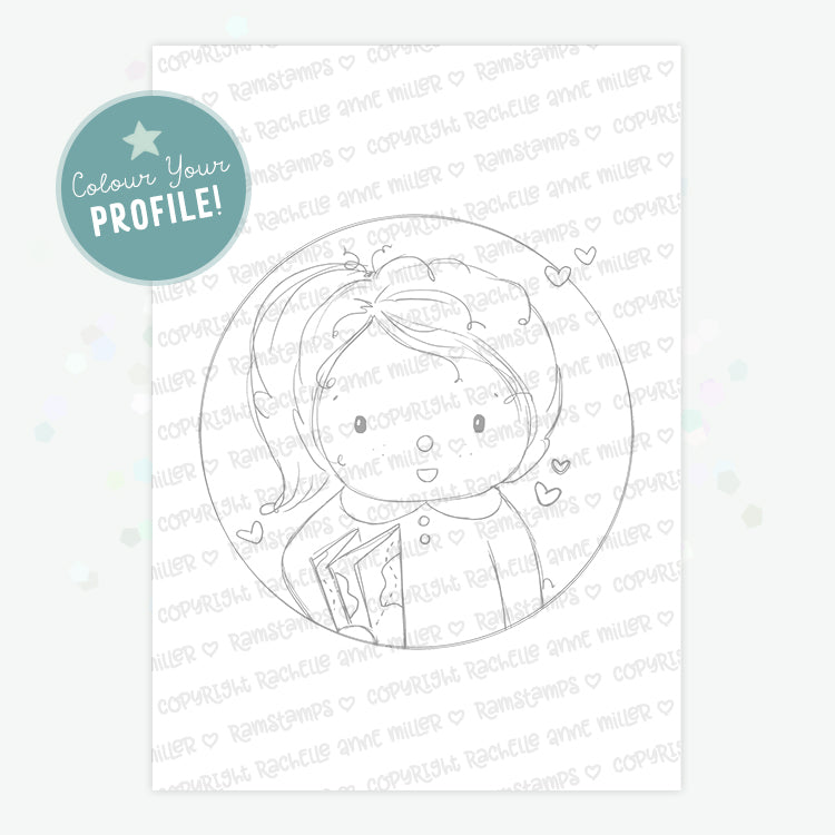 'Elin's Travels' Profile Digital Stamp