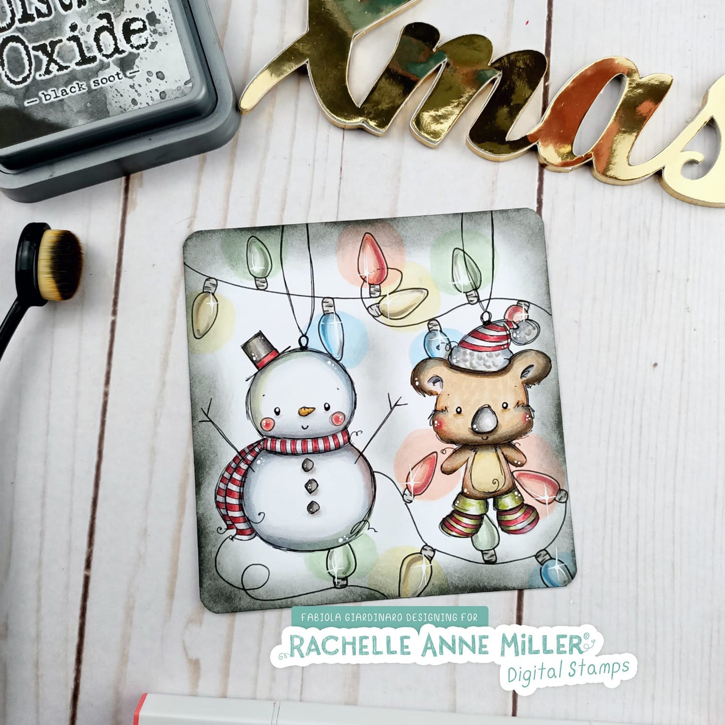 'Christmas Ornaments' Digital Stamp