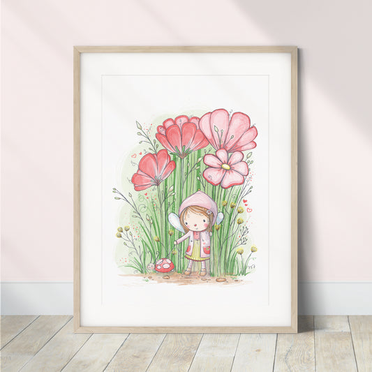 'Little Fairy' Children's Wall Art Print