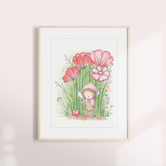 'Little Fairy' Children's Wall Art Print