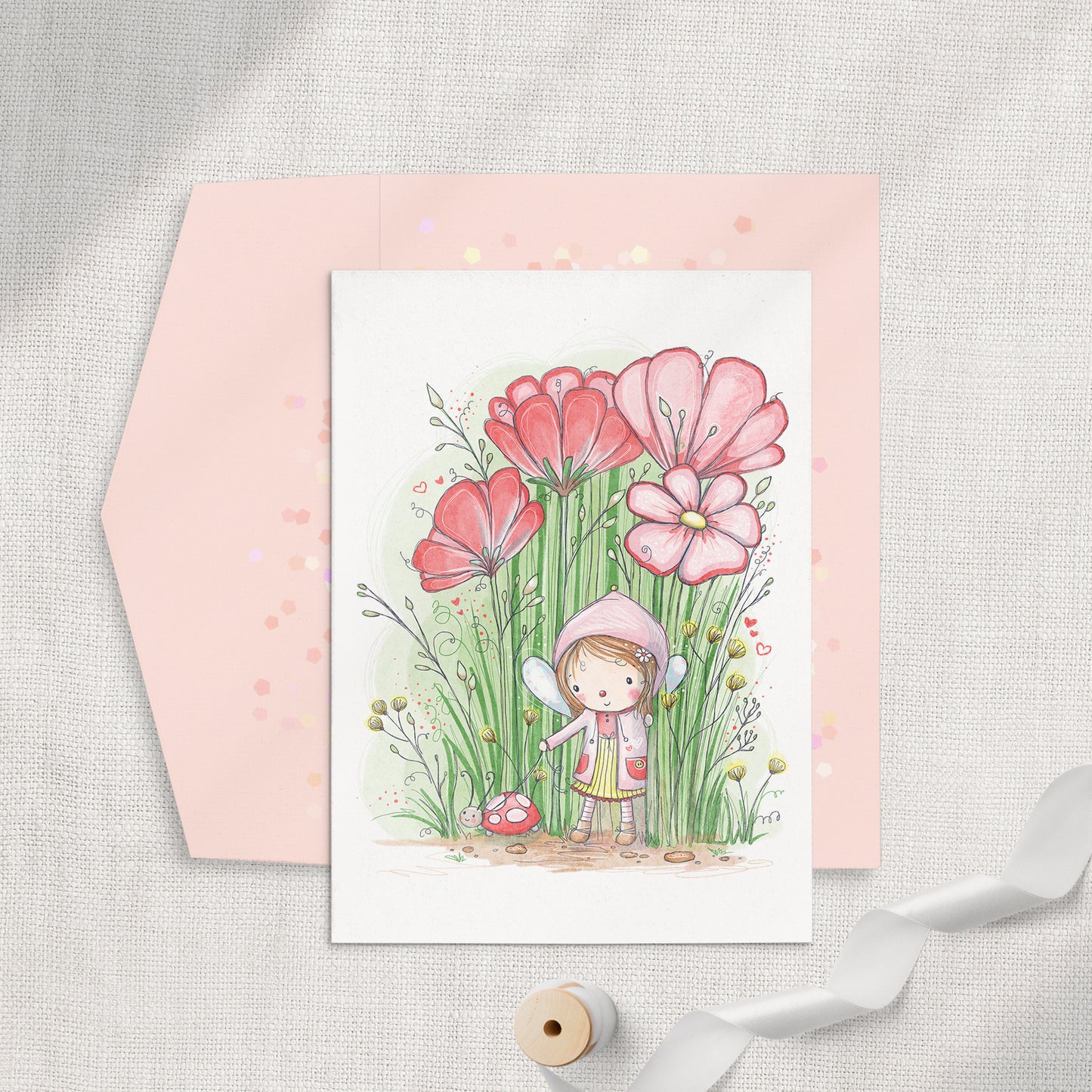 Little Fairy 5x7 Greeting Card