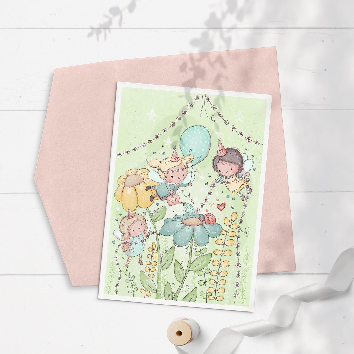 Fairy Party 5x7 Greeting Card