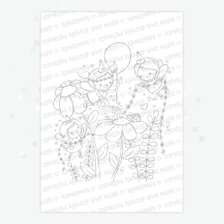'Fairy Party' Digital Stamp