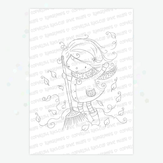 'Fall Dance' Digital Stamp