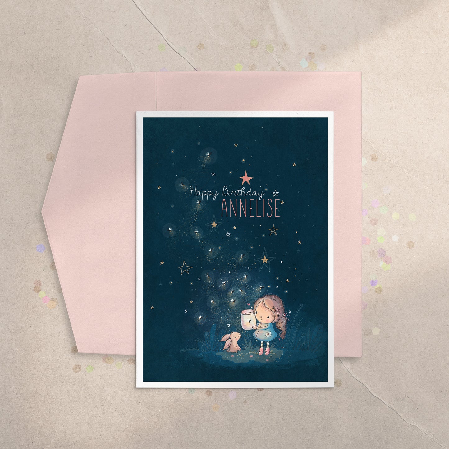 Fireflies 5x7 Greeting Card