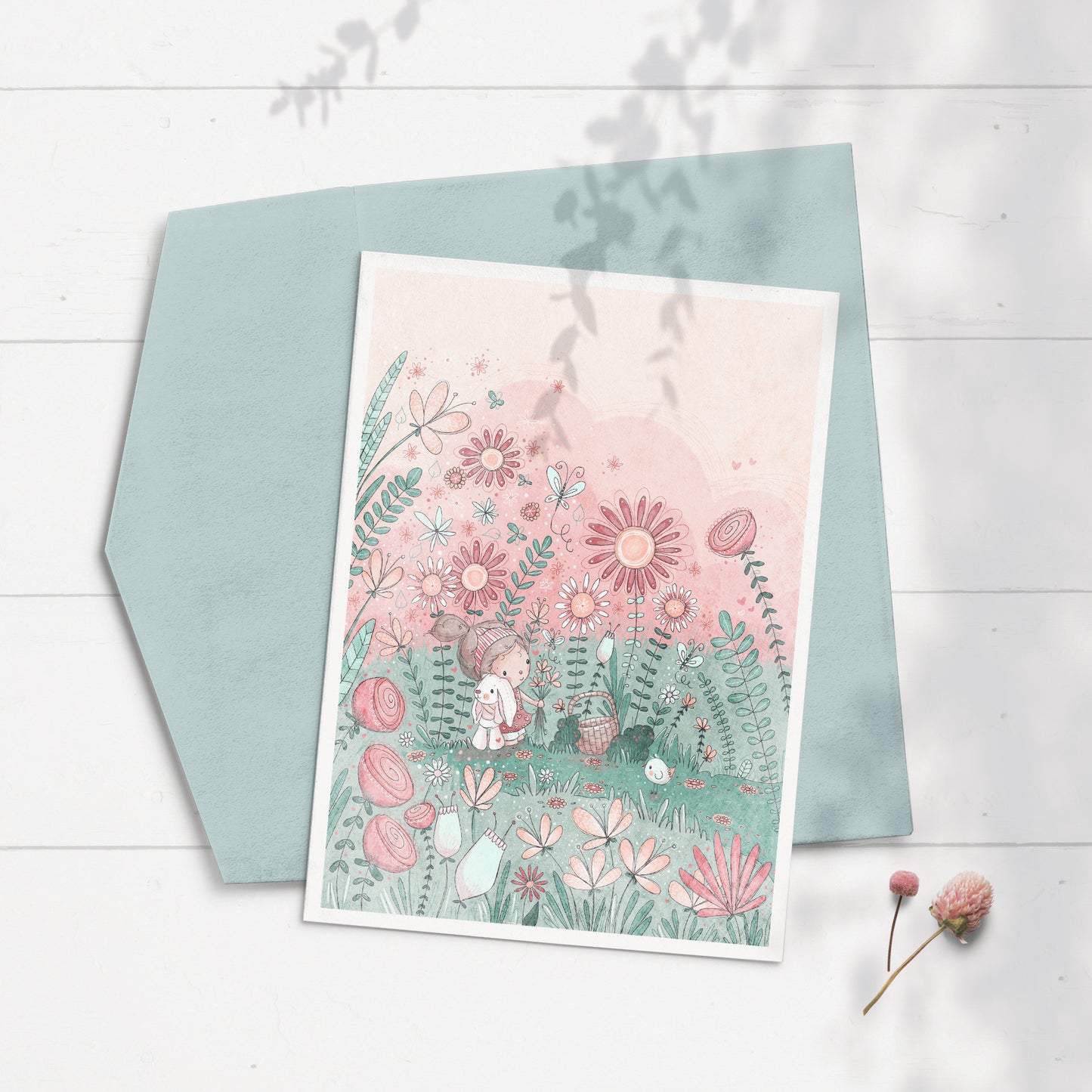 Flower Garden 5x7 Greeting Card