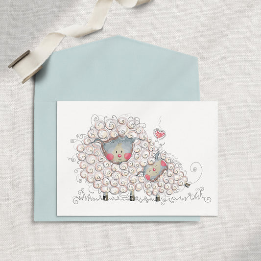 Fluffy Friends 5x7 Greeting Card