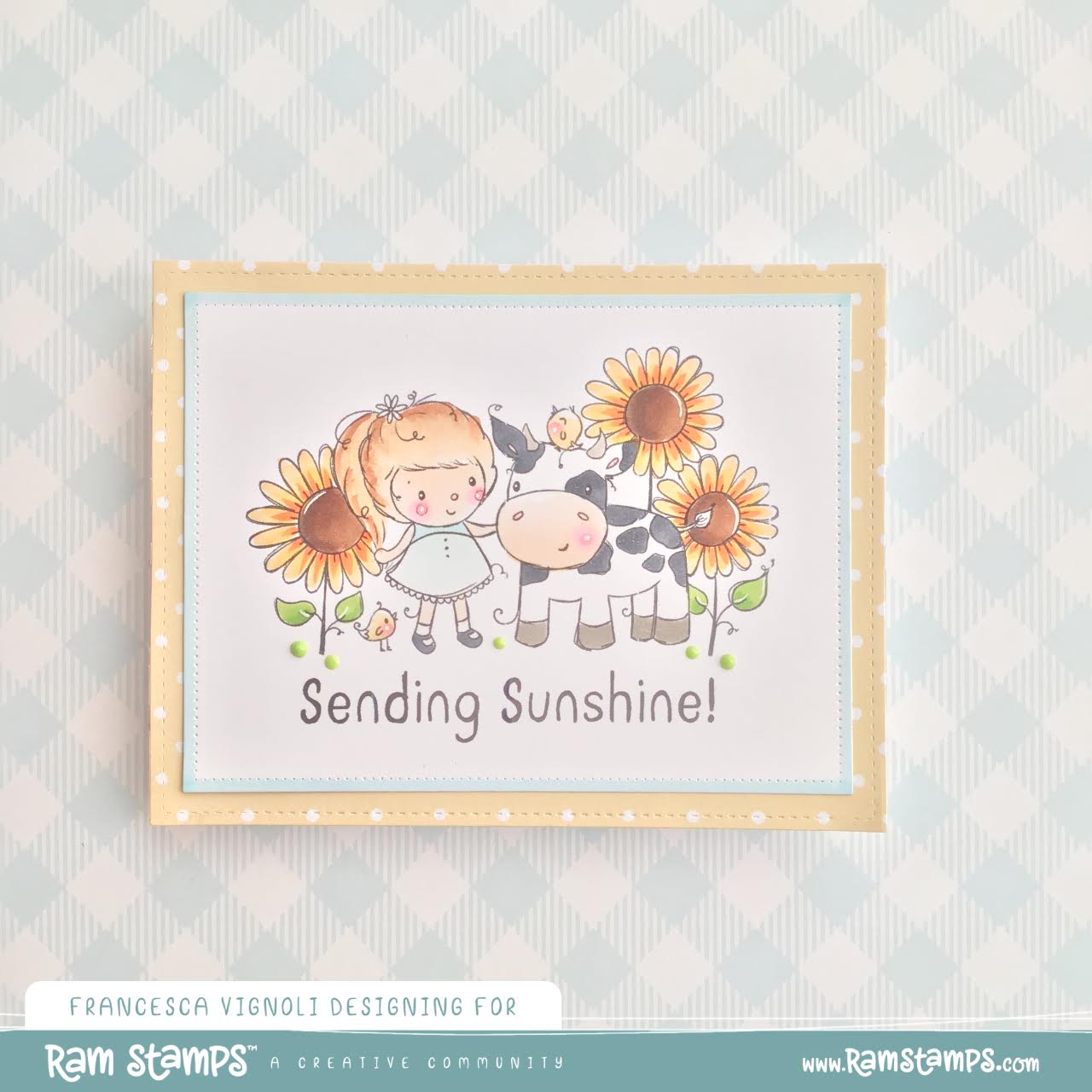 'Sending Sunshine' Digital Stamp