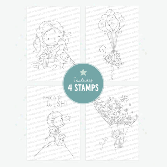 'From Up High' Digital Stamp Set