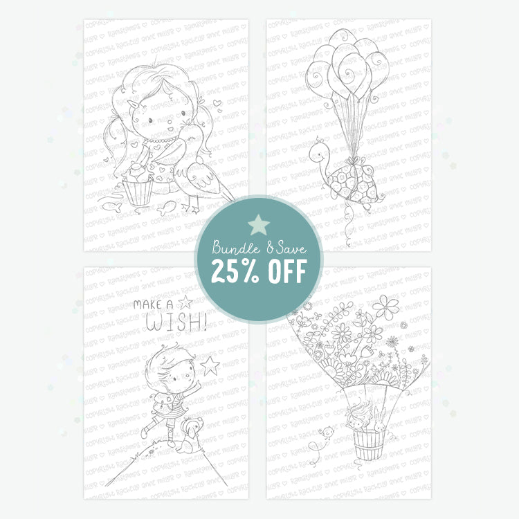 'From Up High' Digital Stamp Set