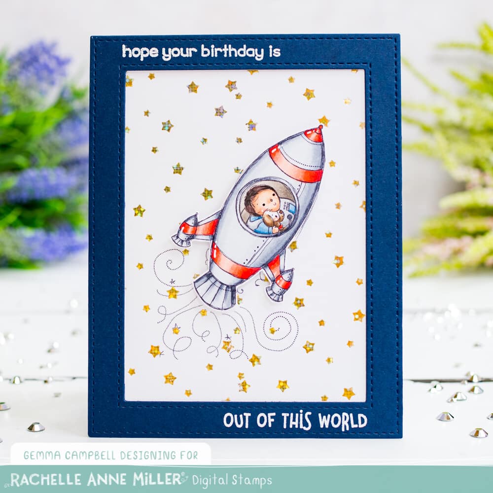 'Space Rocket' Digital Stamp