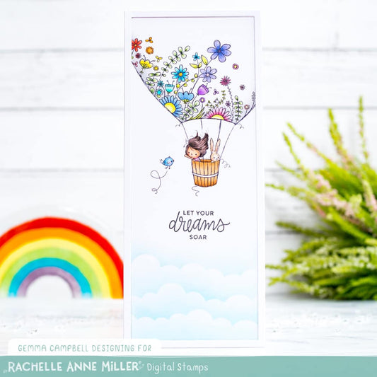'Hot Air Balloon' Digital Stamp