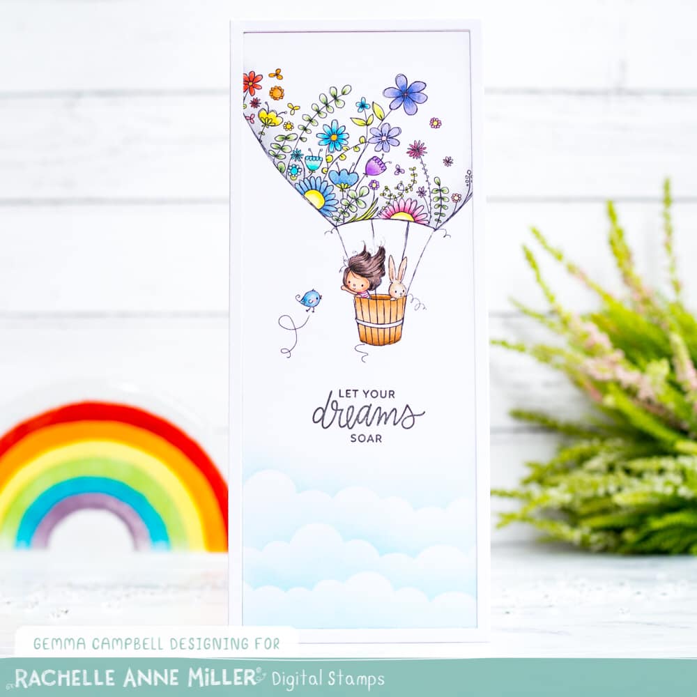 'Hot Air Balloon' Digital Stamp