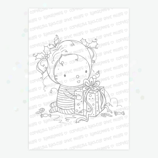 'A Special Gift' Christmas Digital Stamp