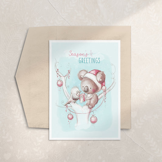 Koala Christmas Card