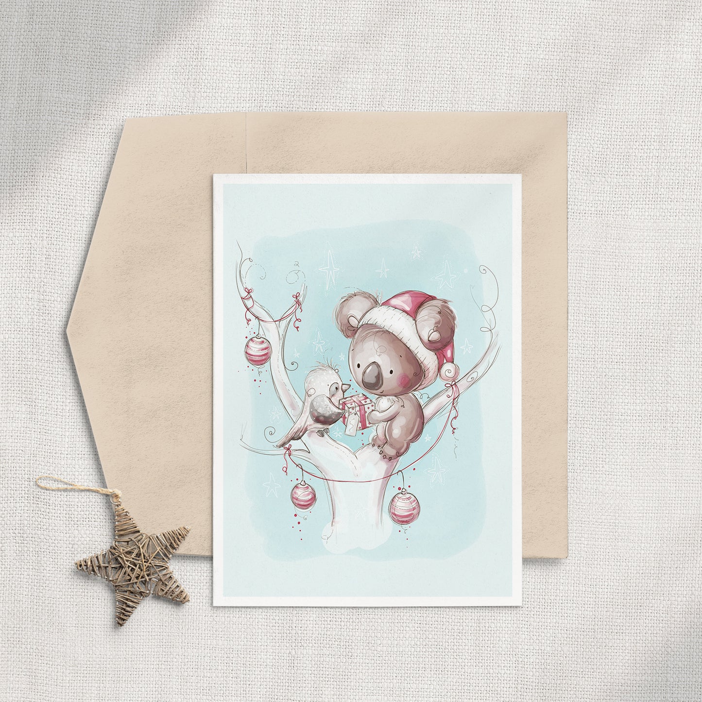Koala Christmas Card