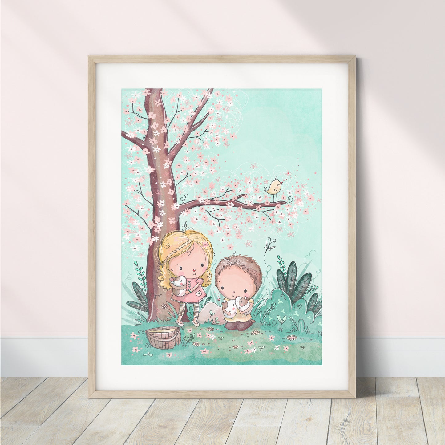 'Guinea Pigs' Children's Wall Art Print