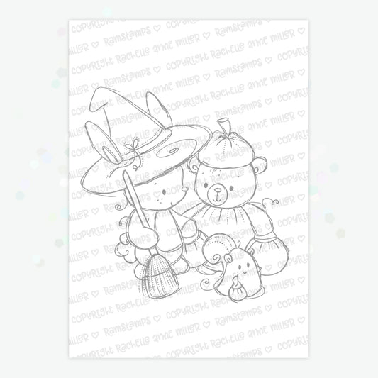 'Halloween Costumes' Digital Stamp