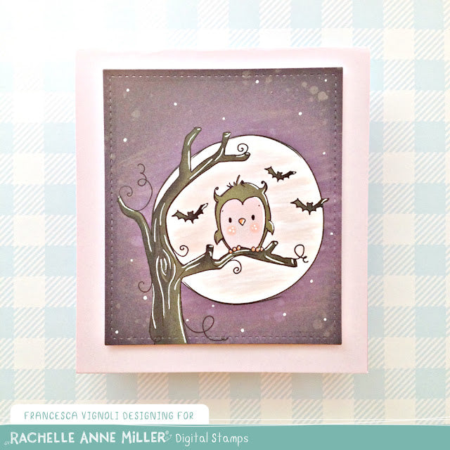 'Halloween Owl' Digital Stamp