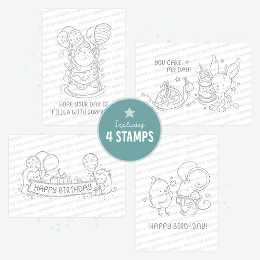 'Happy Birthday' Digital Stamp Set