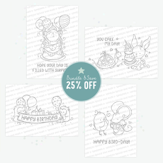 'Happy Birthday' Digital Stamp Set