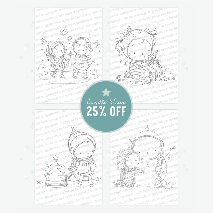 'Holiday Fun' Christmas Digital Stamp Set
