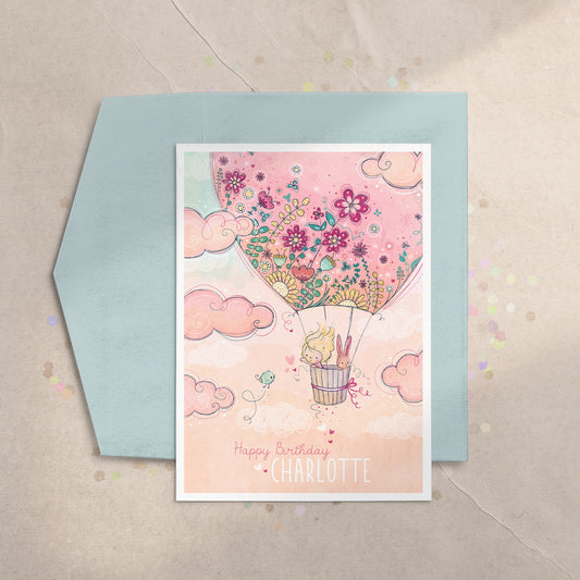 Hot Air Balloon 5x7 Greeting Card