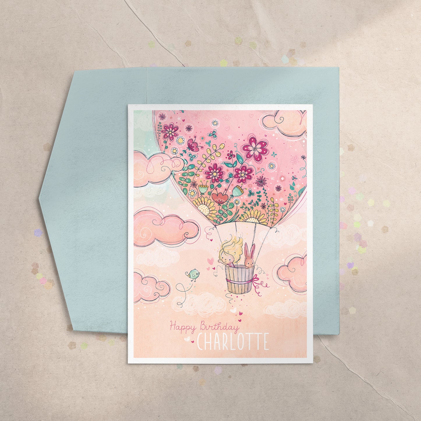 Hot Air Balloon 5x7 Greeting Card