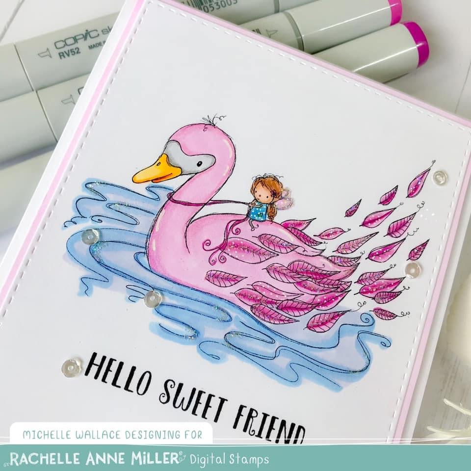 'Swan Fairy' Digital Stamp