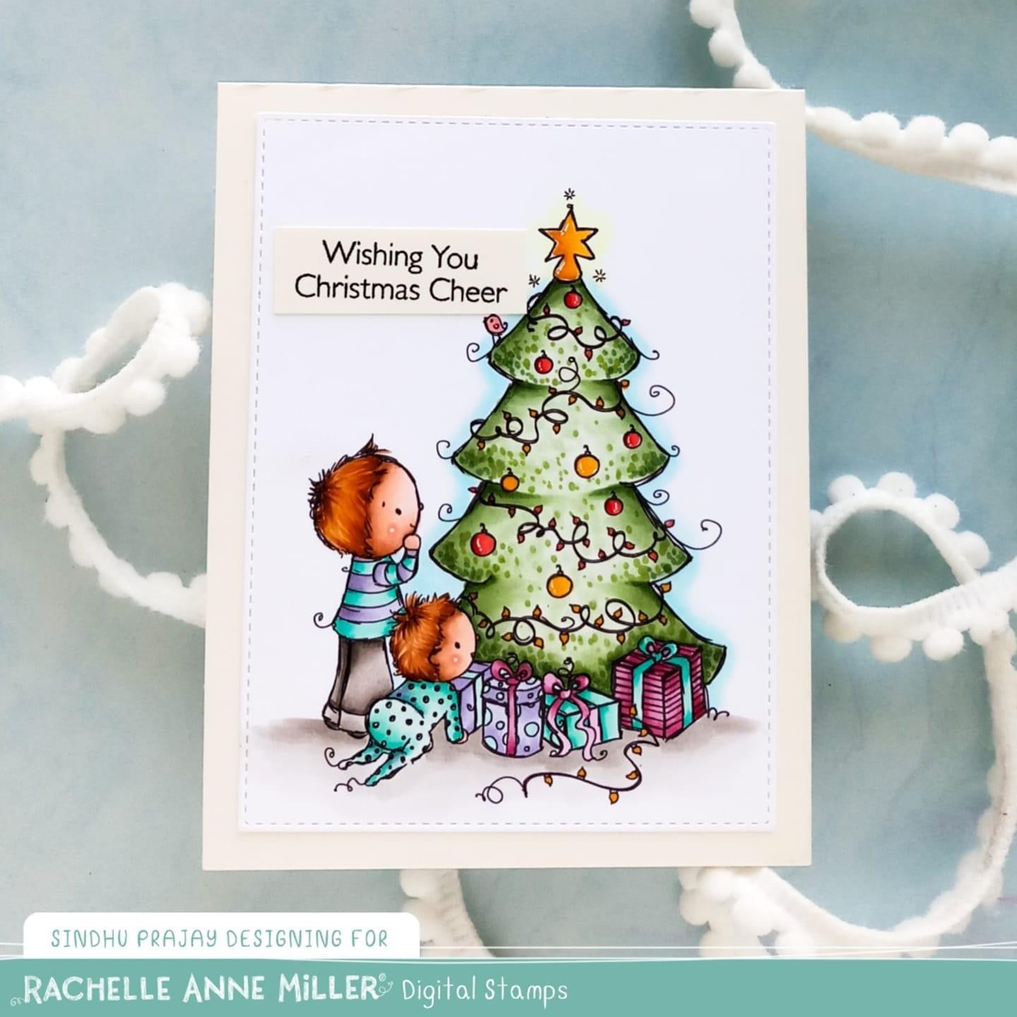 'Majestic Tree' Christmas Digital Stamp