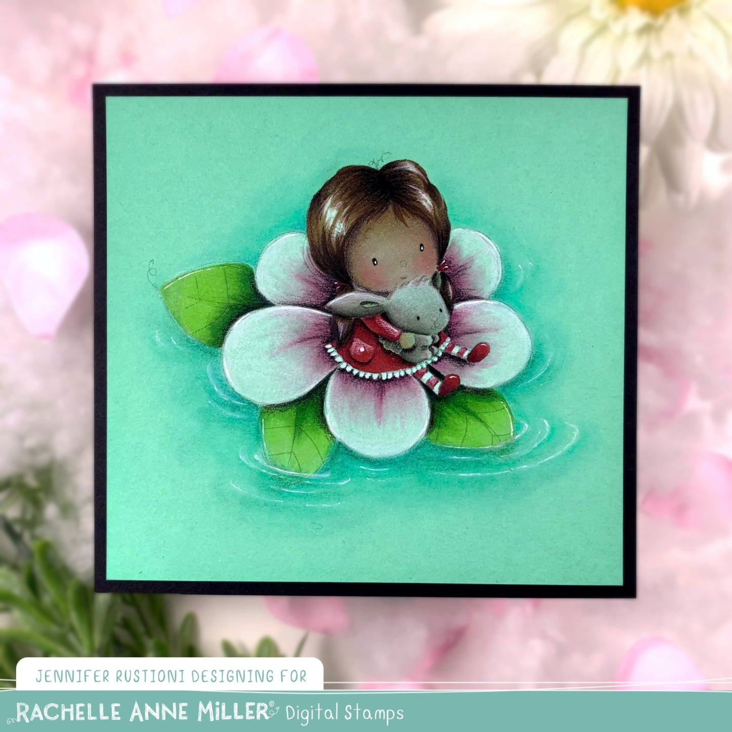 'Flower River' Digital Stamp