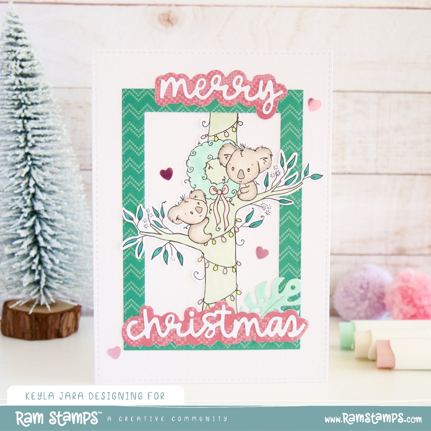 'Koala Christmas Tree' Digital Stamp