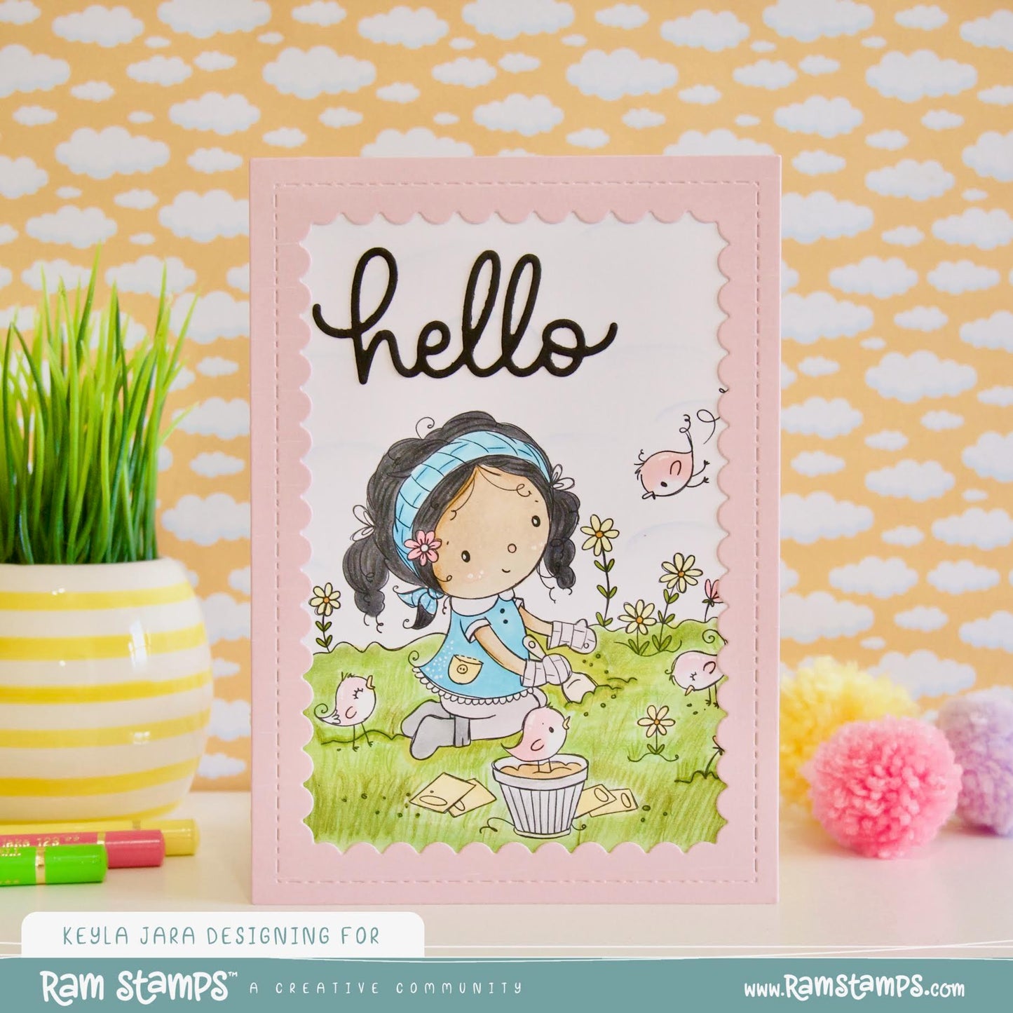 'Garden Blooms' Digital Stamp