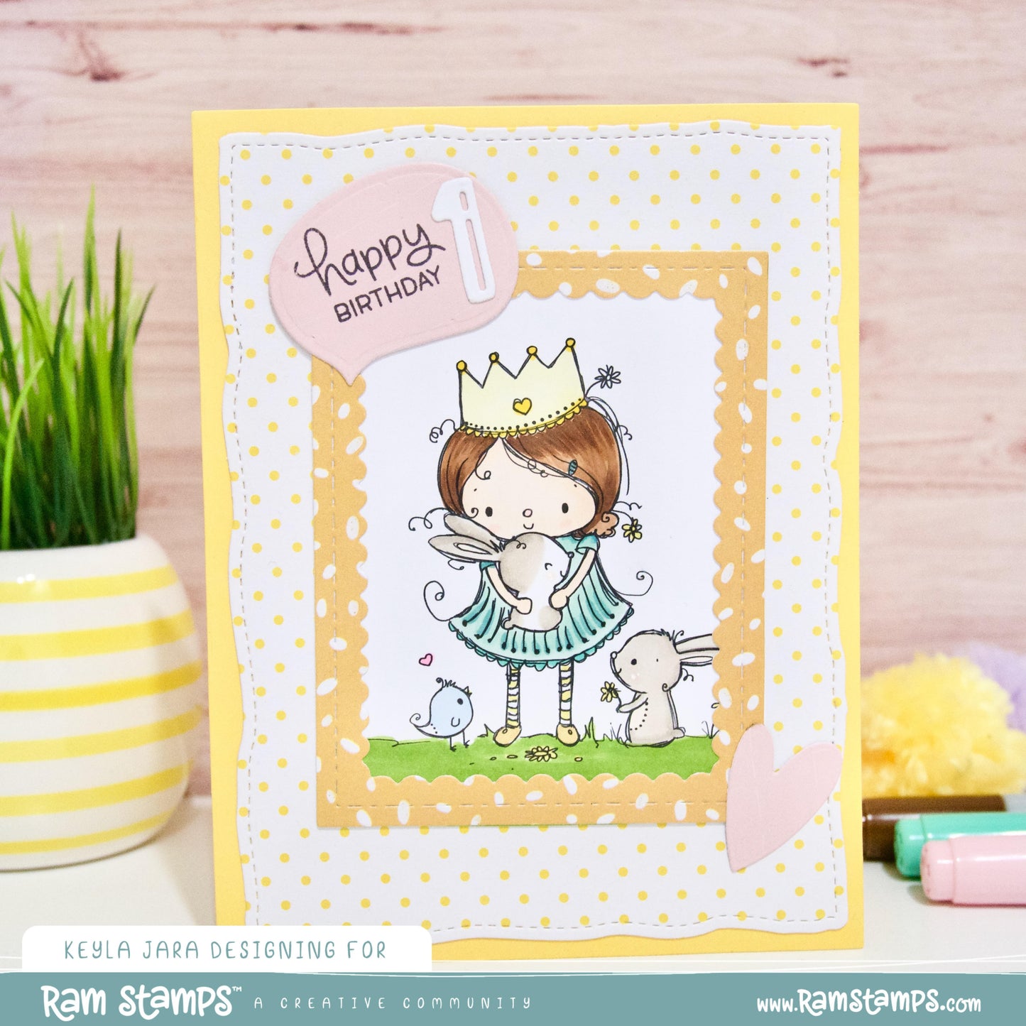 'Bunny Princess' Digital Stamp