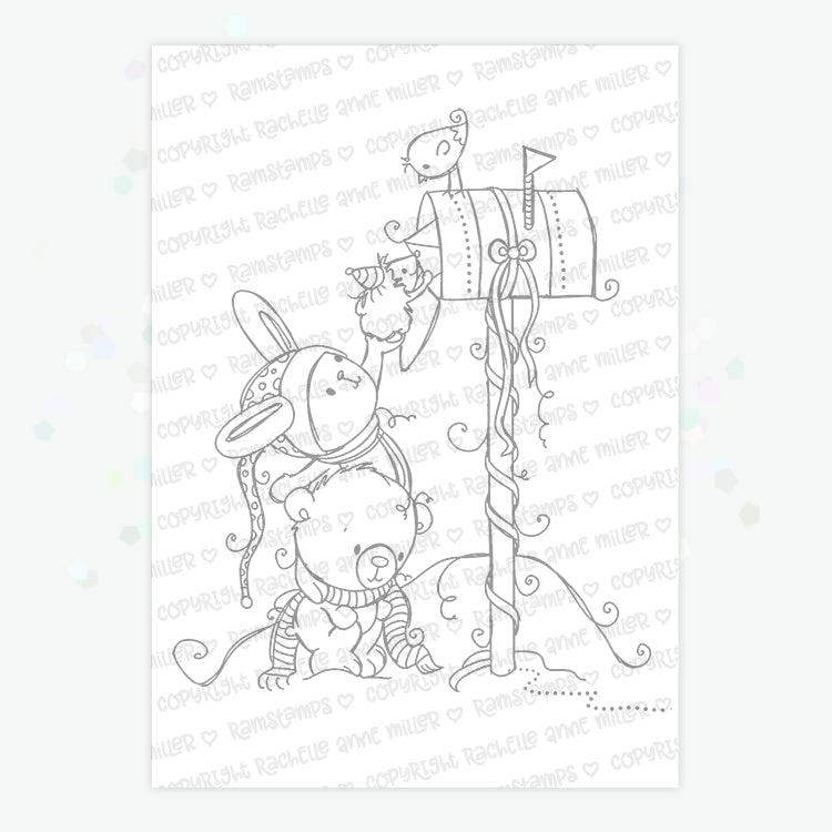 'Letter to Santa' Christmas Digital Stamp