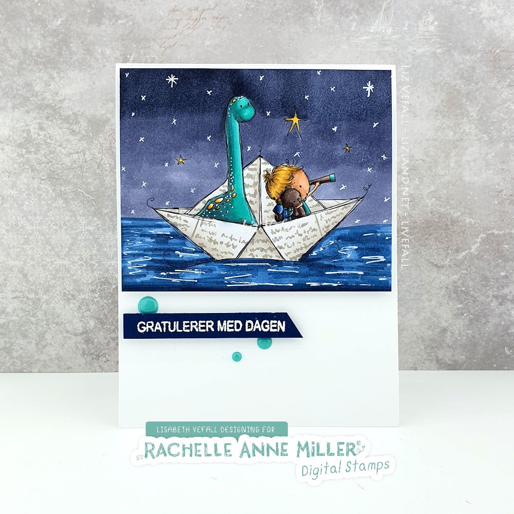 'Paper Boat' Digital Stamp