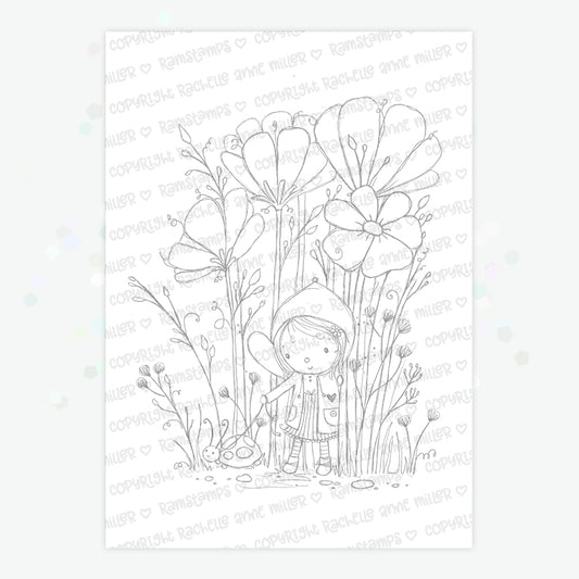 'Little Fairy' Digital Stamp