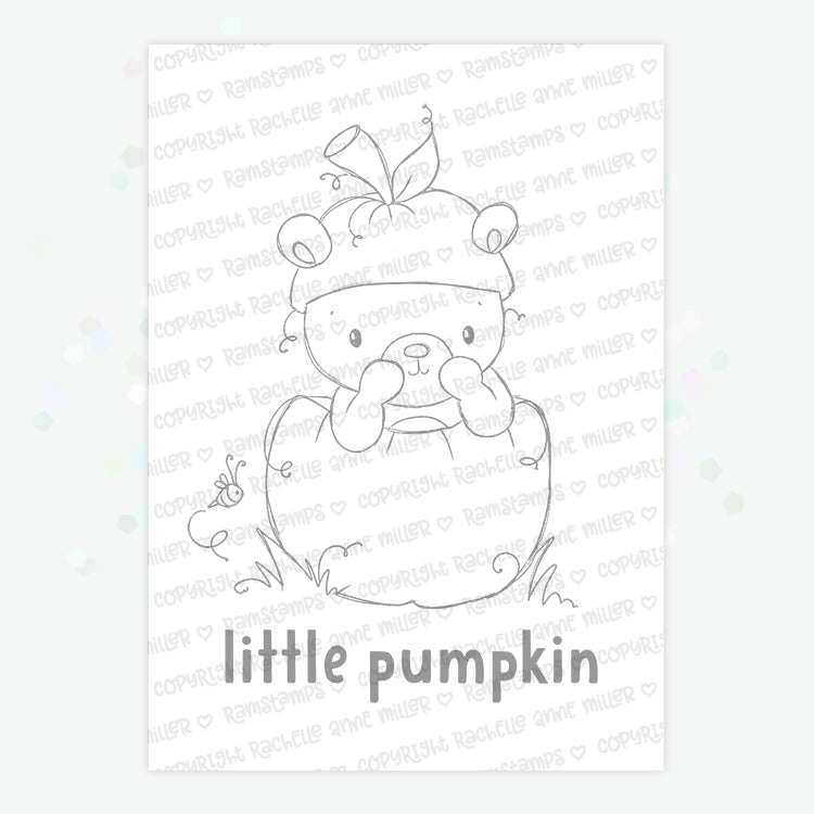 'Little Pumpkin' Digital Stamp