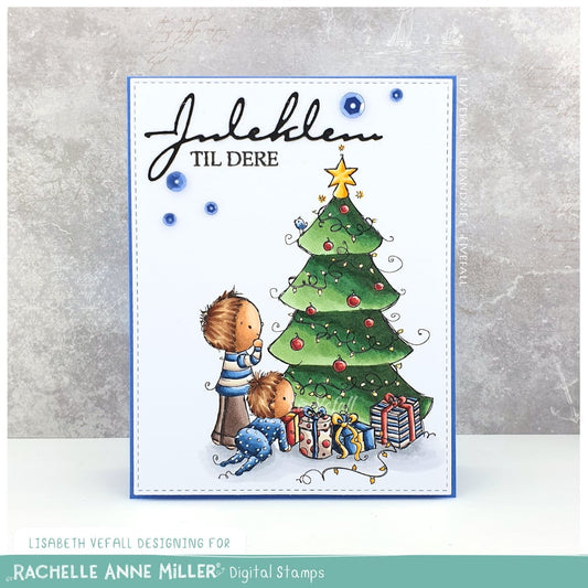 'Majestic Tree' Christmas Digital Stamp