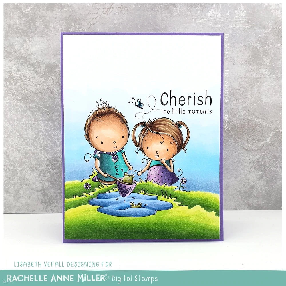 'Swinging Summer' Digital Stamp Set