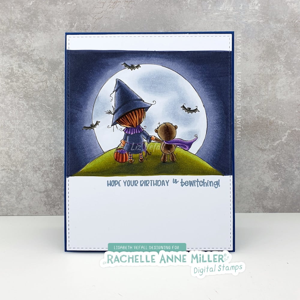 'Halloween Moon' Digital Stamp