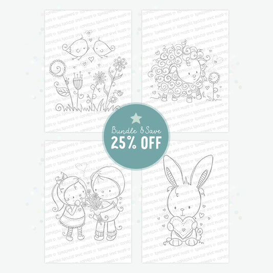 'Love is in the Air' Digital Stamp Set
