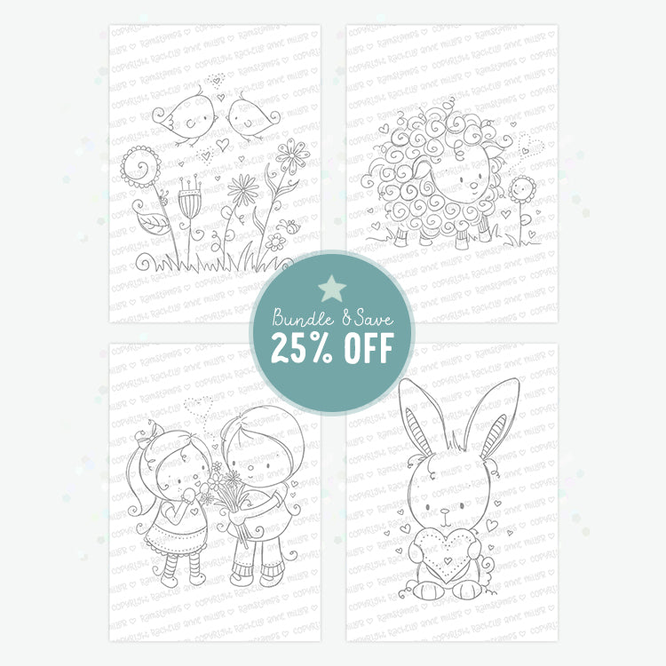'Love is in the Air' Digital Stamp Set