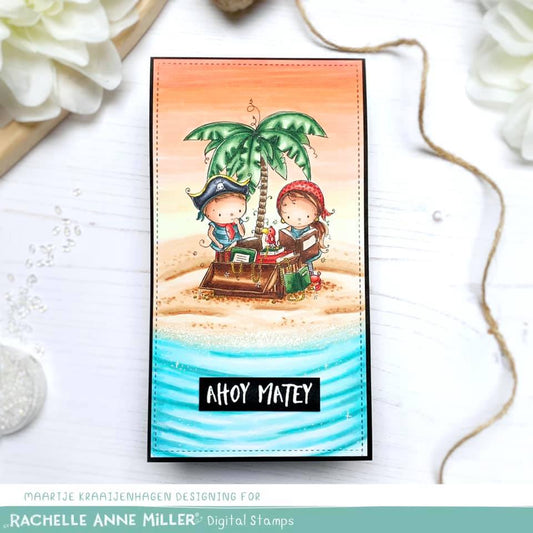 'Treasure Island' Digital Stamp