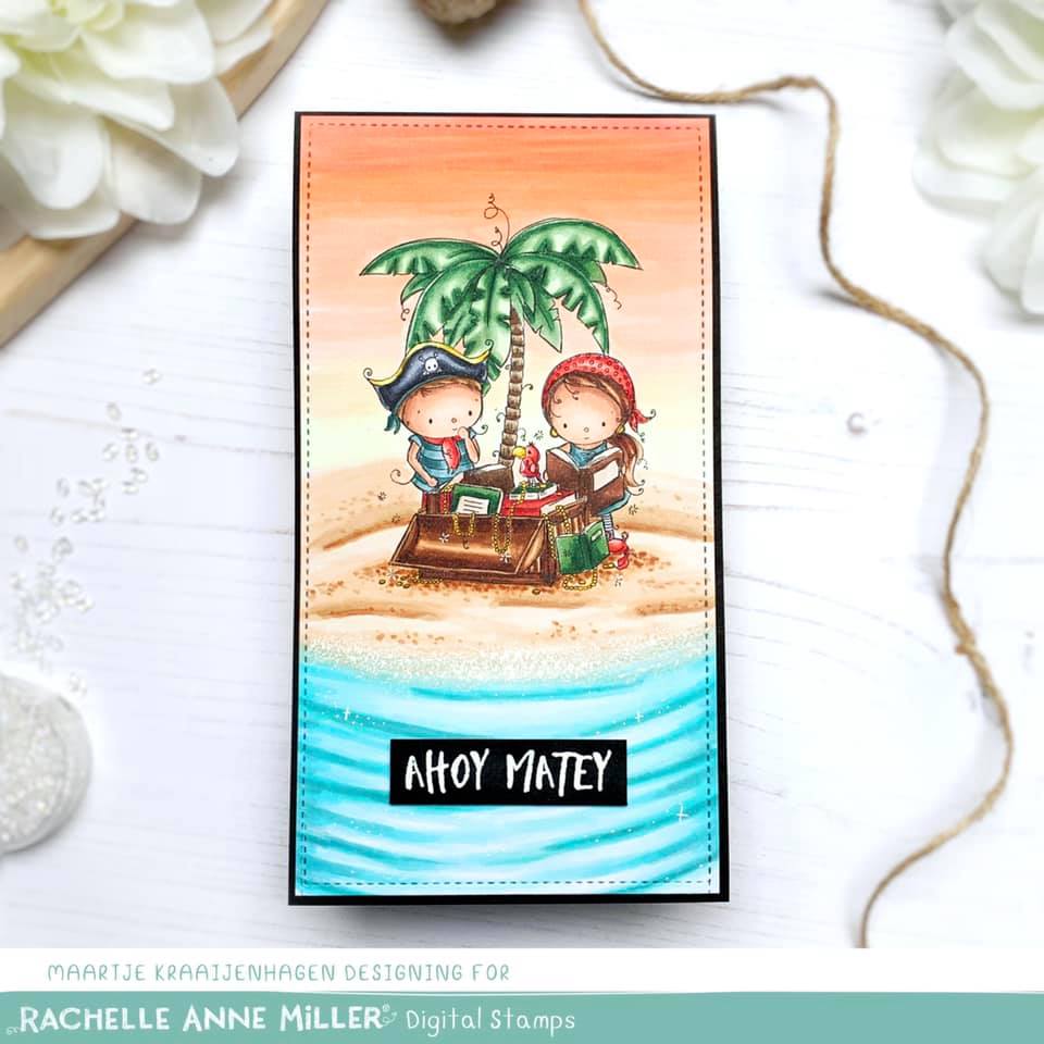 'Treasure Island' Digital Stamp