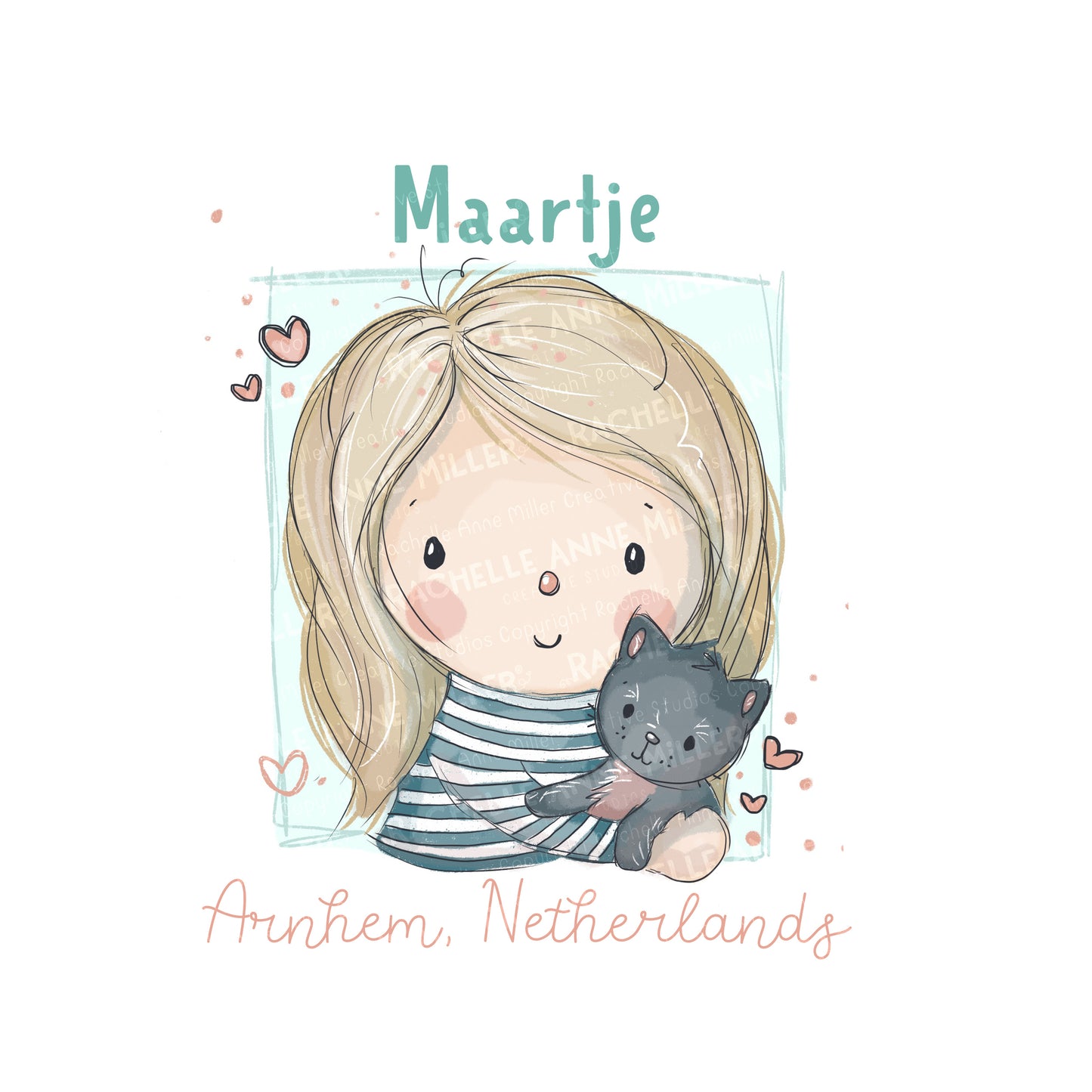 'Maartje's Meow' Profile Digital Stamp