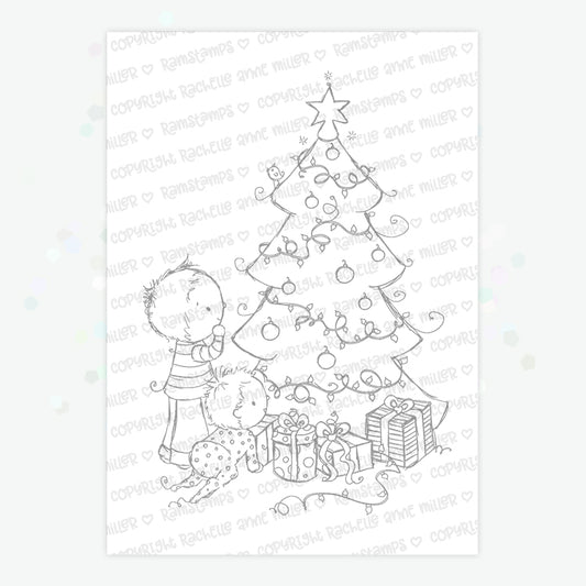 'Majestic Tree' Christmas Digital Stamp
