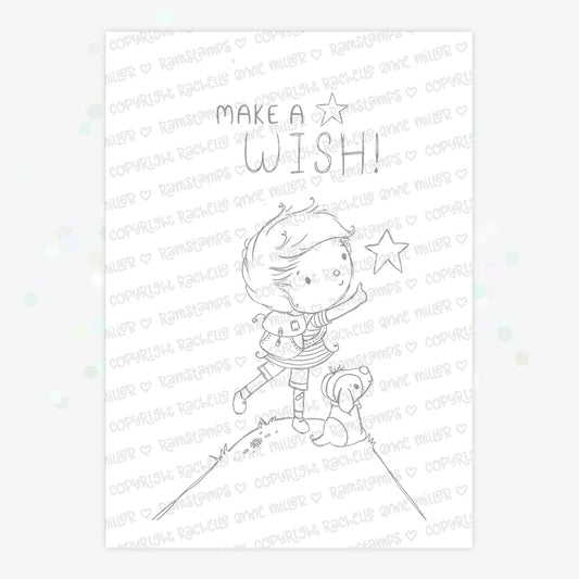 'Make a Wish' Digital Stamp