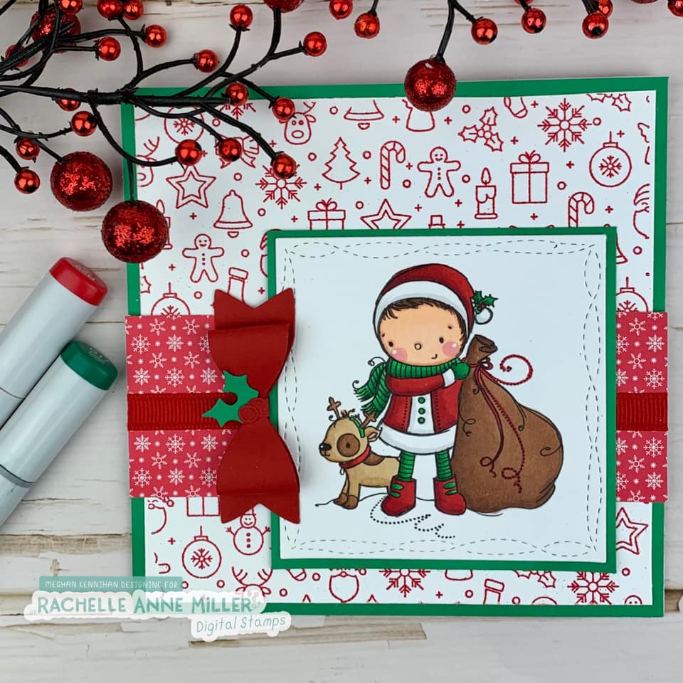 'Santa Boy' Christmas Digital Stamp