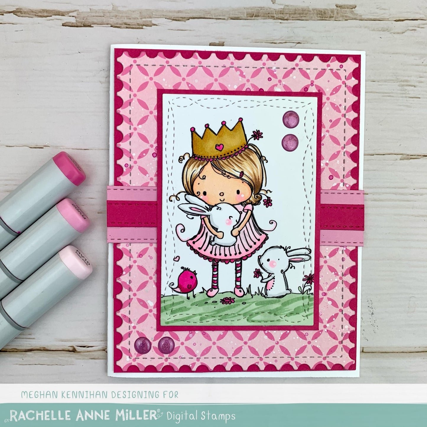 'Bunny Princess' Digital Stamp